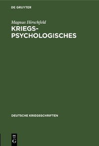 Cover Kriegspsychologisches