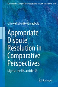 Cover Appropriate Dispute Resolution in Comparative Perspectives