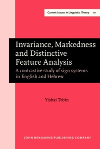 Cover Invariance, Markedness and Distinctive Feature Analysis