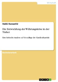 Cover Die Entwicklung der Währungskrise in der Türkei