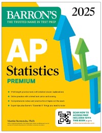 Cover AP Statistics Premium, 2025: Prep Book with 9 Practice Tests + Comprehensive Review + Online Practice