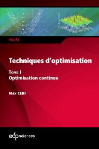 Cover Techniques d’optimisation Tome 1