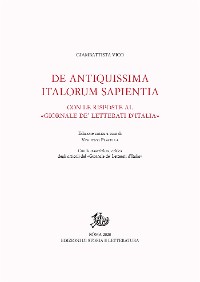 Cover De Antiquissima Italorum Sapientia con le Risposte al «Giornale de’ letterati d’Italia»