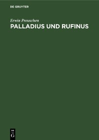 Cover Palladius und Rufinus