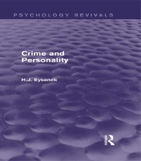 Cover Crime and Personality (Psychology Revivals)