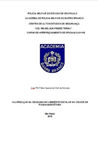 Cover Valorização Da Cidadania No Ambiente Escolar Na Cidade De Itaquaquecetuba