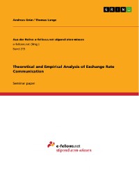 Cover Theoretical and Empirical Analysis of Exchange Rate Communication