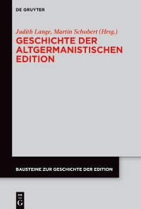 Cover Geschichte der altgermanistischen Edition