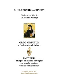 Cover Ordo Virtutum (ordem Das Virtudes): Partitura Bilíngue Em Latim E Português (espiral).