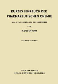 Cover Kurzes Lehrbuch der Pharmazeutischen Chemie