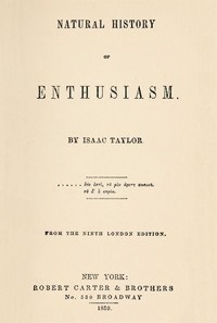 Cover Natural History Of Enthusiasm