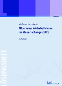 Cover Allgemeine Wirtschaftslehre für Steuerfachangestellte - Lösungsheft