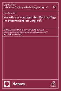 Cover Vorteile der vorsorgenden Rechtspflege im internationalen Vergleich