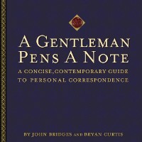 Cover Gentleman Pens a Note