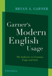 Cover Garner's Modern English Usage