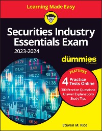 Cover Securities Industry Essentials Exam 2023-2024 For Dummies with Online Practice
