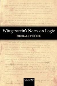 Cover Wittgenstein's Notes on Logic