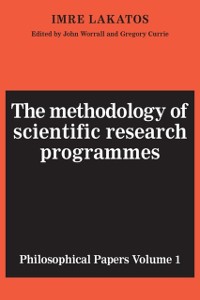 Cover Methodology of Scientific Research Programmes: Volume 1