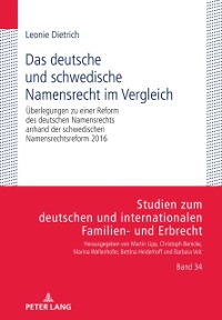 Cover Das deutsche und schwedische Namensrecht im Vergleich