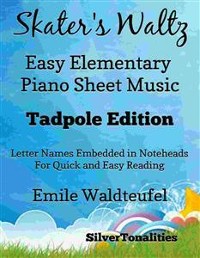 Cover Skater's Waltz Easy Elementary Piano Sheet Music Tadpole Edition