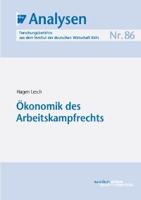 Cover Ökonomik des Arbeitskampfrechts