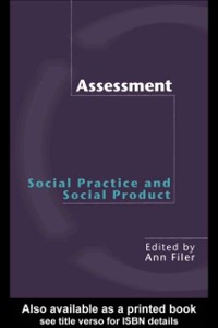 Cover Assessment: Social Practice and Social Product