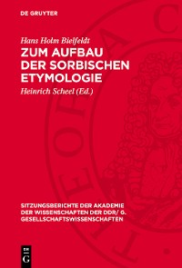 Cover Zum Aufbau der sorbischen Etymologie