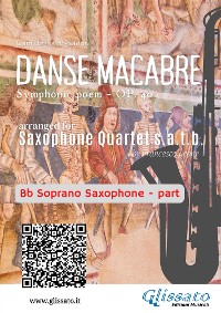 Cover Bb Soprano Sax part of "Danse Macabre" for Saxophone Quartet