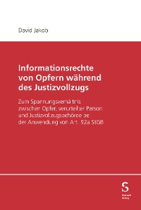 Cover Informationsrechte von Opfern während des Justizvollzugs