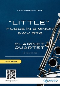 Cover Clarinet Quartet "Little" Fugue in G minor (set of parts)