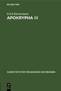 Cover Apokrypha III