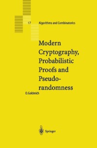 Cover Modern Cryptography, Probabilistic Proofs and Pseudorandomness