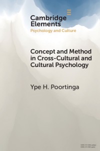 Cover Concept and Method in Cross-Cultural and Cultural Psychology