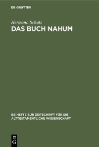 Cover Das Buch Nahum