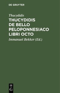 Cover Thucydidis de bello peloponnesiaco libri octo