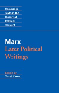 Cover Marx: Later Political Writings