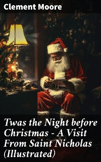 Cover Twas the Night before Christmas - A Visit From Saint Nicholas (Illustrated)