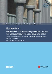 Cover Eurocode 4 - DIN EN 1994-1-1 Bemessung und Konstruktion von Verbundtragwerken aus Stahl und Beton.