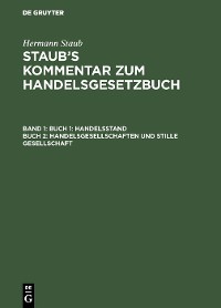 Cover Buch 1: Handelsstand, Buch 2: Handelsgesellschaften und stille Gesellschaft