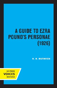 Cover A Guide to Ezra Pound's Personae (1926)