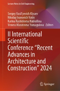 Cover II International Scientific Conference "Recent Advances in Architecture and Construction" 2024