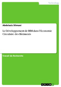 Cover Le Développement de BIM dans l’Economie Circulaire  des Bâtiments