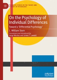 Cover On the Psychology of Individual Differences