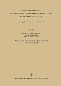 Cover Heißgas-Schweißung von Hart-Polyvinylchlorid mit Zusatzwerkstoff