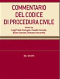 Cover Commentario del Codice di procedura civile. III. Tomo secondo - artt. 275-322
