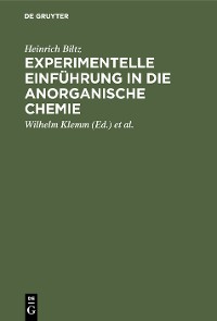 Cover Experimentelle Einführung in die anorganische Chemie