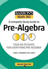 Cover Barron's Math 360: A Complete Study Guide to Pre-Algebra with Online Practice
