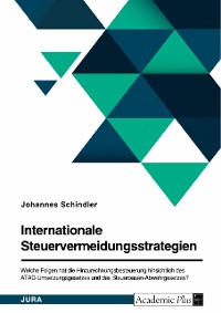 Cover Internationale Steuervermeidungsstrategien. Welche Folgen hat die Hinzurechnungsbesteuerung hinsichtlich des ATAD-Umsetzungsgesetzes und des Steueroasen-Abwehrgesetzes?