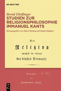 Cover Studien zur Religionsphilosophie Immanuel Kants