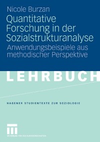 Cover Quantitative Forschung in der Sozialstrukturanalyse
